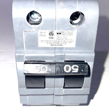 UBIF250N Federal Pacific Electric Stab-Lok NA250. Two Pole 50 Amp Thick Series Manufactured By Connecticut Electric Grey