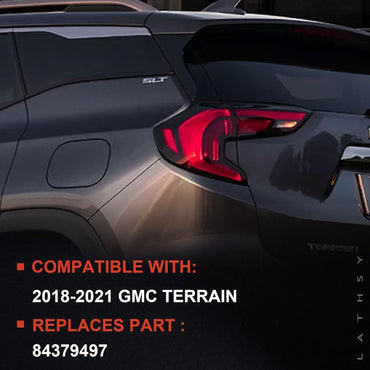 Tail Light Outer GMC Terrain 2018-2021 Left Driver Side Taillight LED DRL Replace 84379497