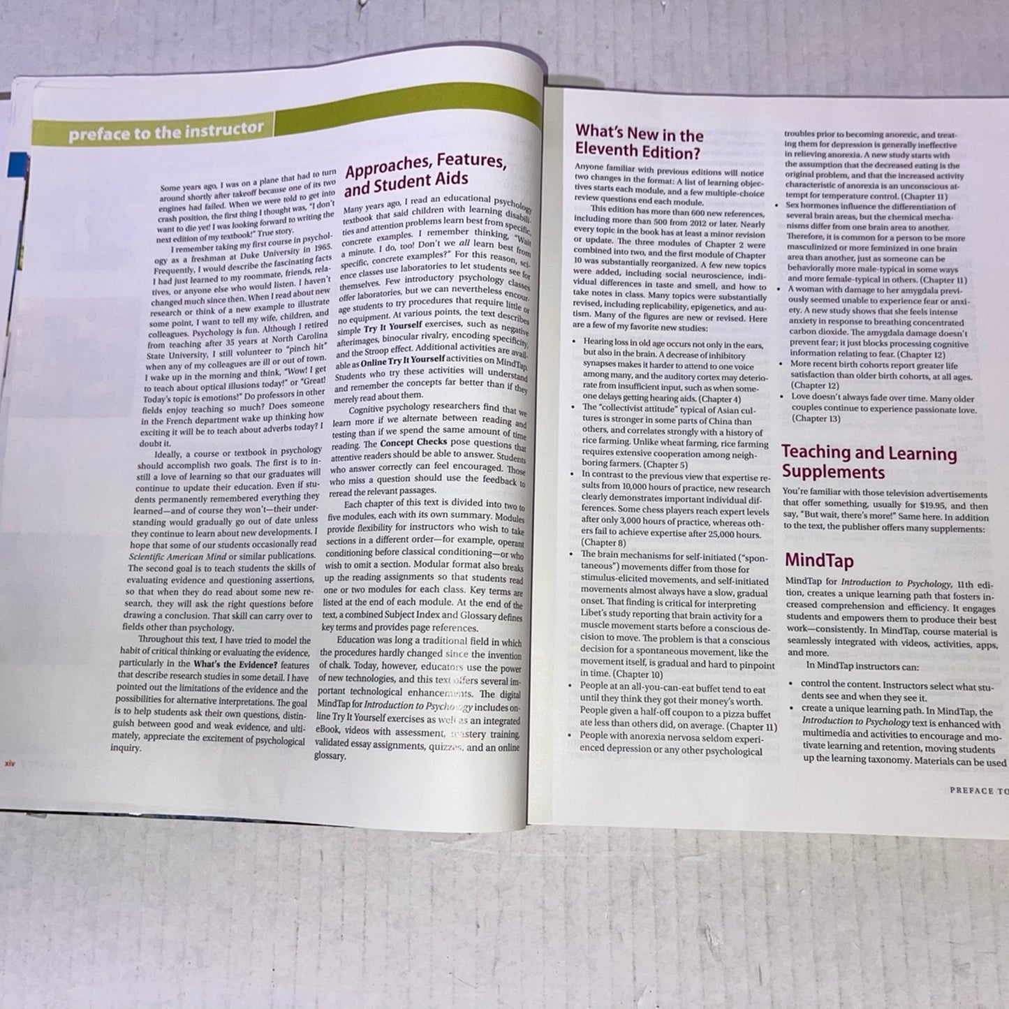 Introduction to Psychology TEXTBOOK by James Kalat Cengage Learning