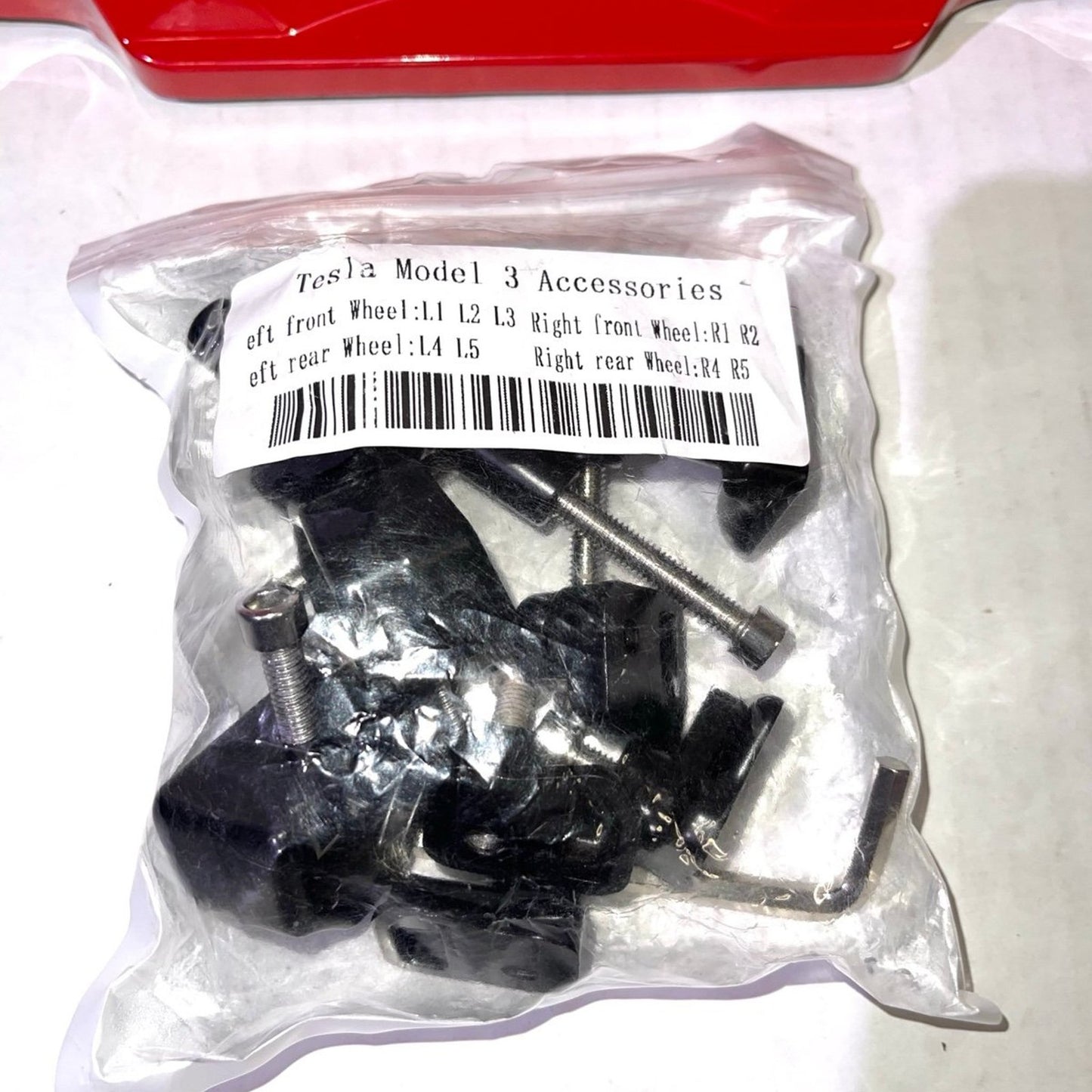 Red Brake Caliper Covers Set of 4 Tesla Model Y 2020-2024 19”-20”