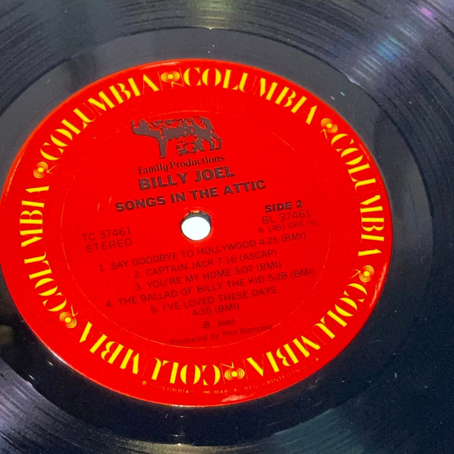 Billy Joel - Songs In The Attic - CBS - TC 37461 1981 LP ALBUM Netherlands 1981