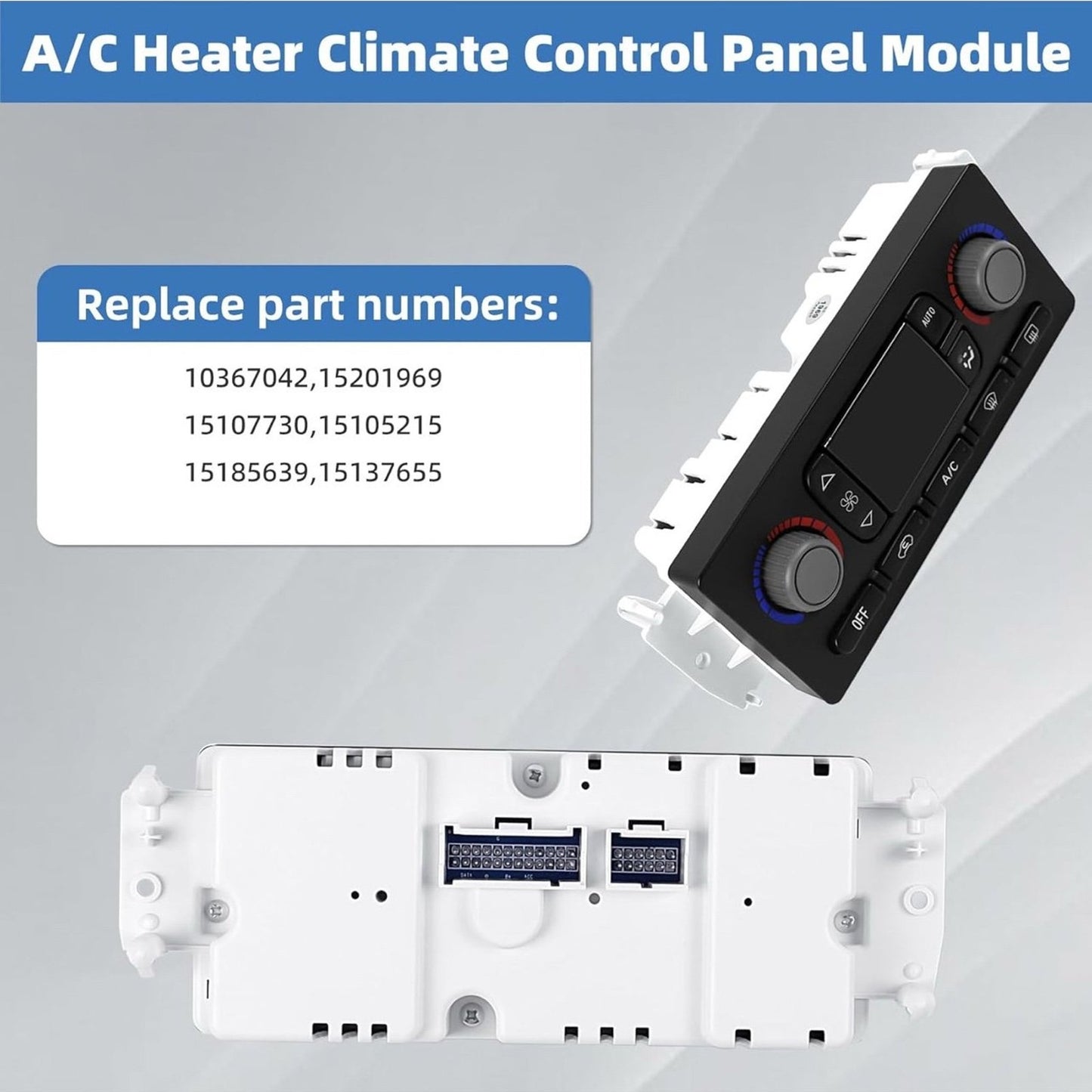 599-211XD A/C Heater Climate Control Module Panel Switch for 2003 Chevy Silverad