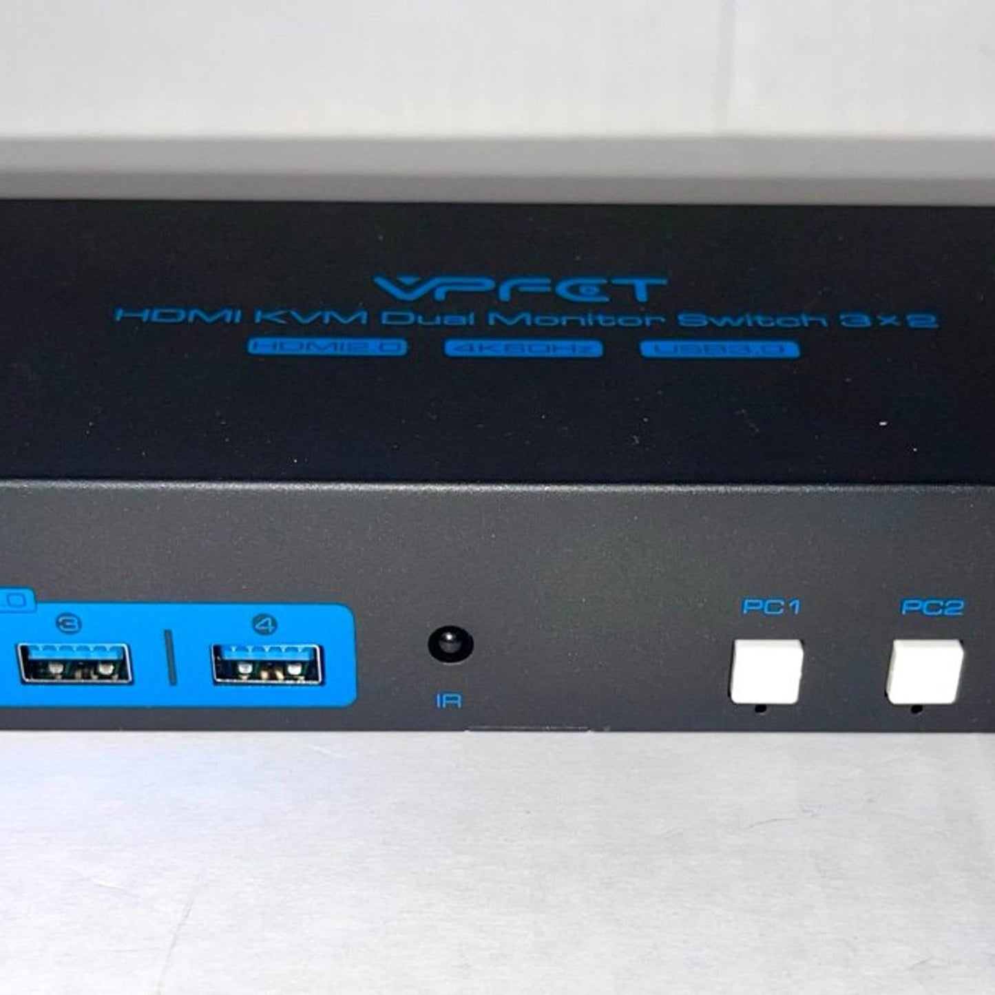 HDMI KVM Switch 2 Monitors 3 Computers EDID Simulation 4K@60Hz 3 Ports KVM Switc
