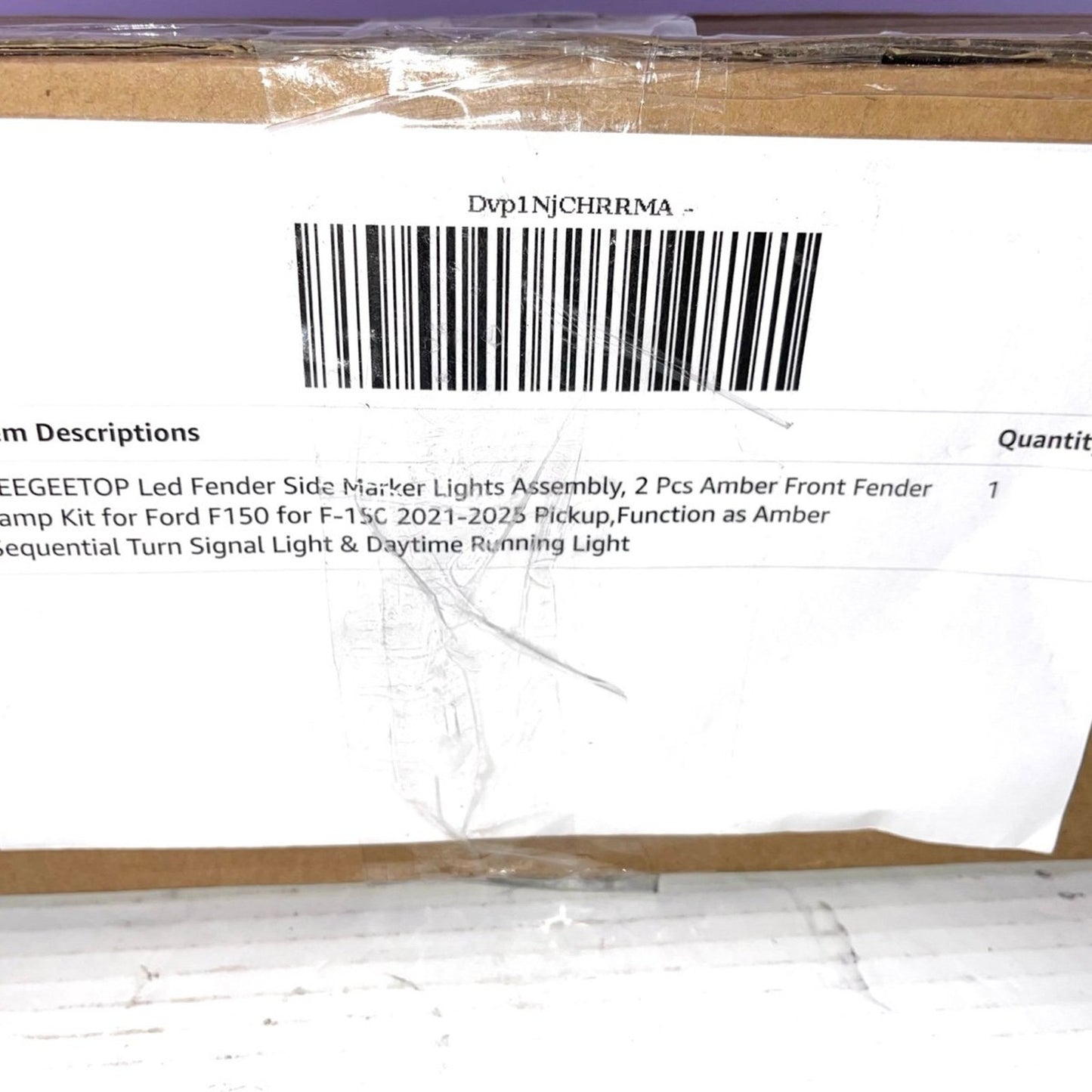 LED Side Fender Marker Light Dynamic Turn Signal for Ford F150 Raptor 2021-2025