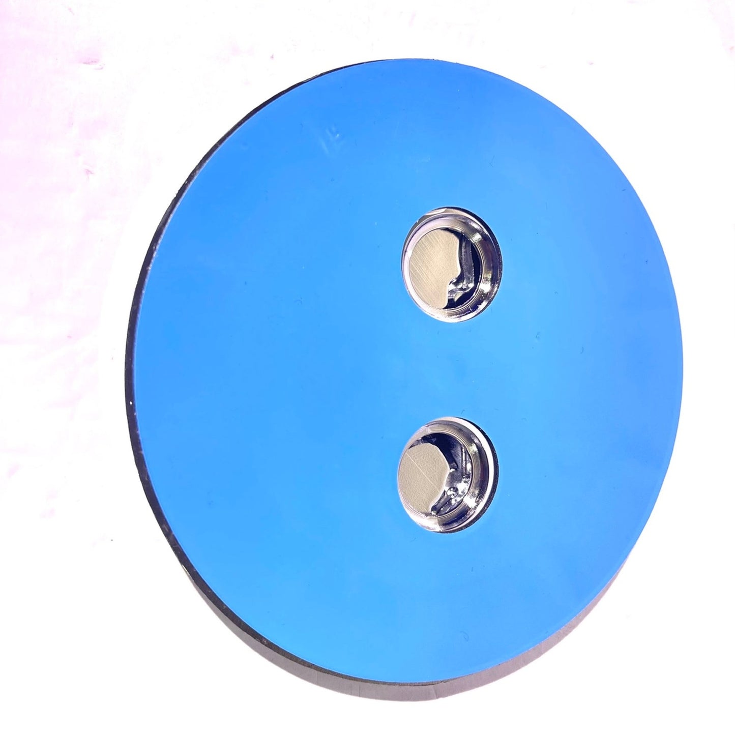 2009-2012 Ford Mustang Rear Trunk Deck Lid Faux Gas Cap Chrome Emblem OEM NEW