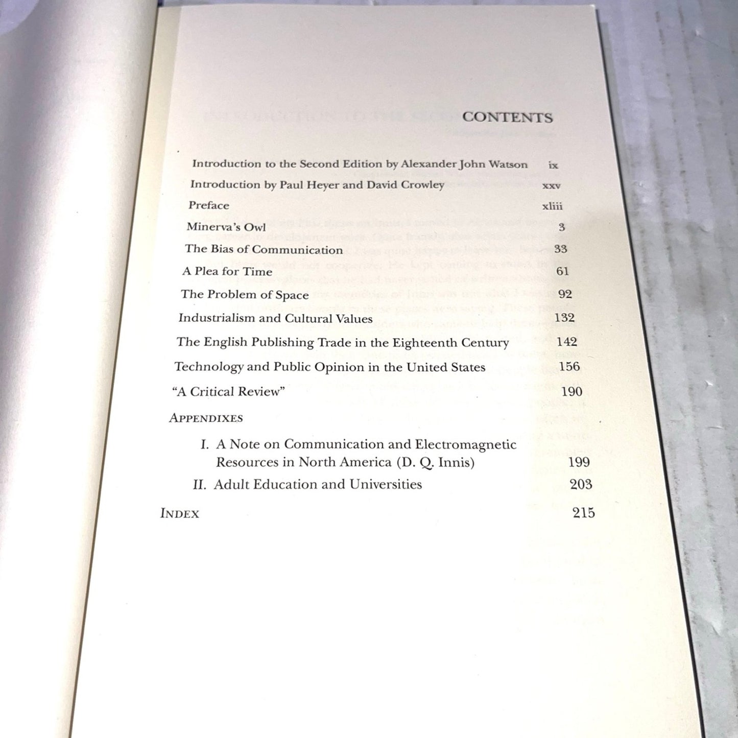 Harold A. Innis The Bias of Communication, 2nd Edition ISBN-13: 978-0802096067, ISBN-10: 0802096069