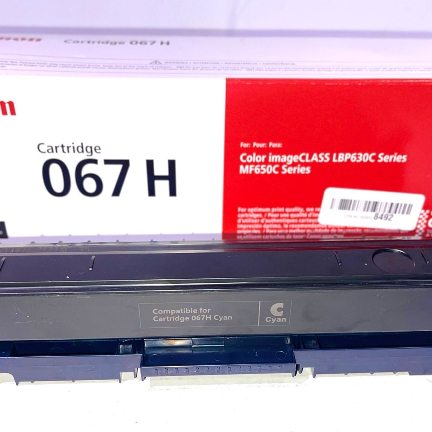Canon Genuine 067 Cyan Toner Cartridge High Capacity for LBP633Cdw, LBP632Cdw, M