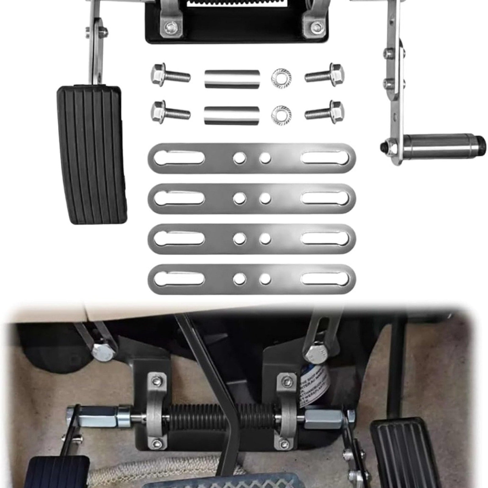 Adjustable Left Foot Accelerator Pedal for Handicap Driving - Easy Up & Switch with Right Foot - Foldable & Fits Automatic Transmission Vehicles