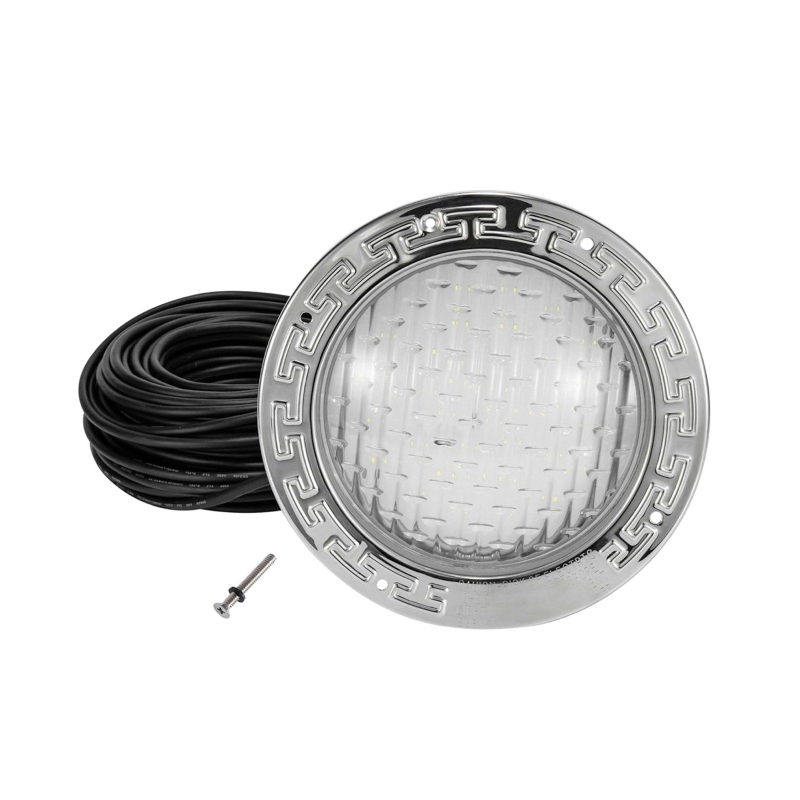 LED Inground Pool Light 6500k Cool White 10”40W 120V AC 100 Feet Cord UL Listed