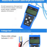 Network Cable Tester NF-388 Measure Length Continuity Test Wire Tracker RJ45 RJ11 Ethernet Cable Tester