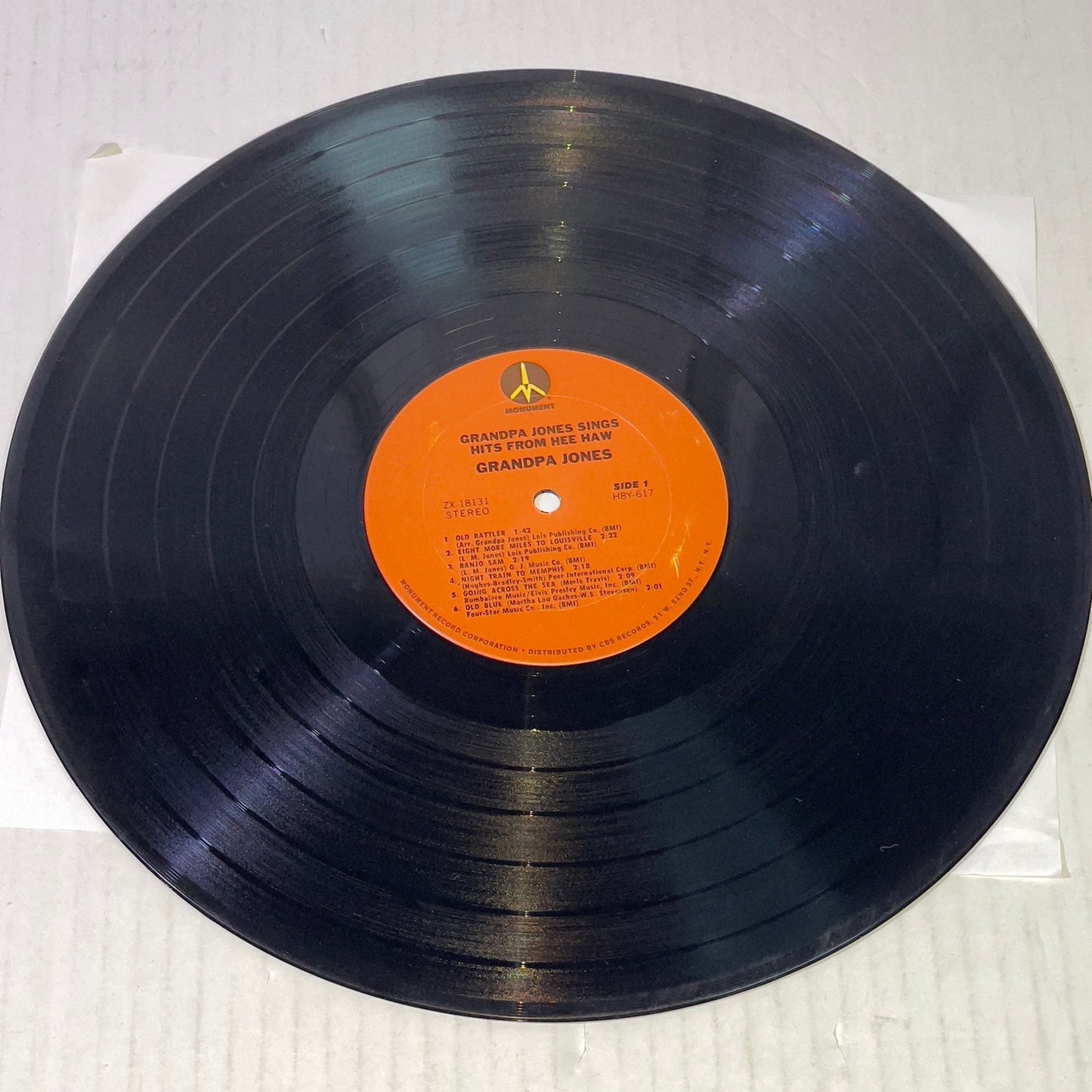 Grandpa Jones Sings Hits from Hee Haw MONUMENT 18131 1969 (lp vinyl record)