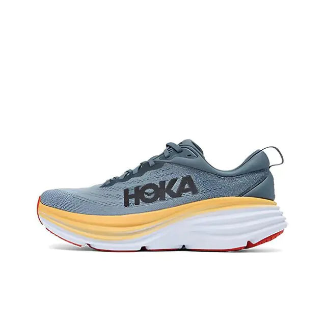 HOKA Bondi 8 Sport Running Shoes: Breathable, Anti-Slip Cushioning for Men and Women