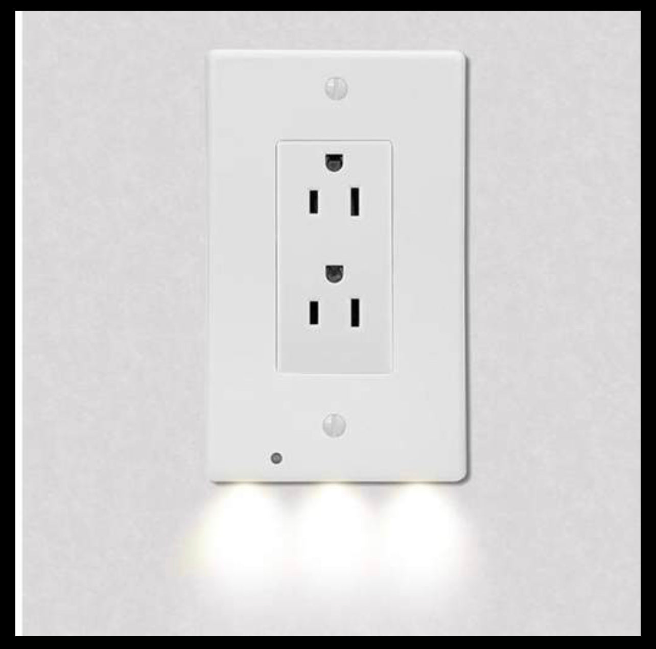 Decor LED Lighted Night Light Wall Outlet Cover with LED lights