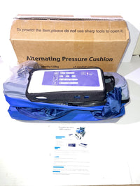 Alternating Pressure Seat Cushion for Wheelchairs with 24 Hour Air Pump Self Inflating Air Cell Cushion Pad for Pressure Relief Ulcer & Bed Sore Prevention Relieve Coccyx Tailbone Pain