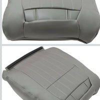 Chevy Impala SS 1994-1996 #143 Med Gray Perforated Leather Driver Passenger Side Top Lean Back Replacement Cover for Chevy Impala SS 1994-1996
