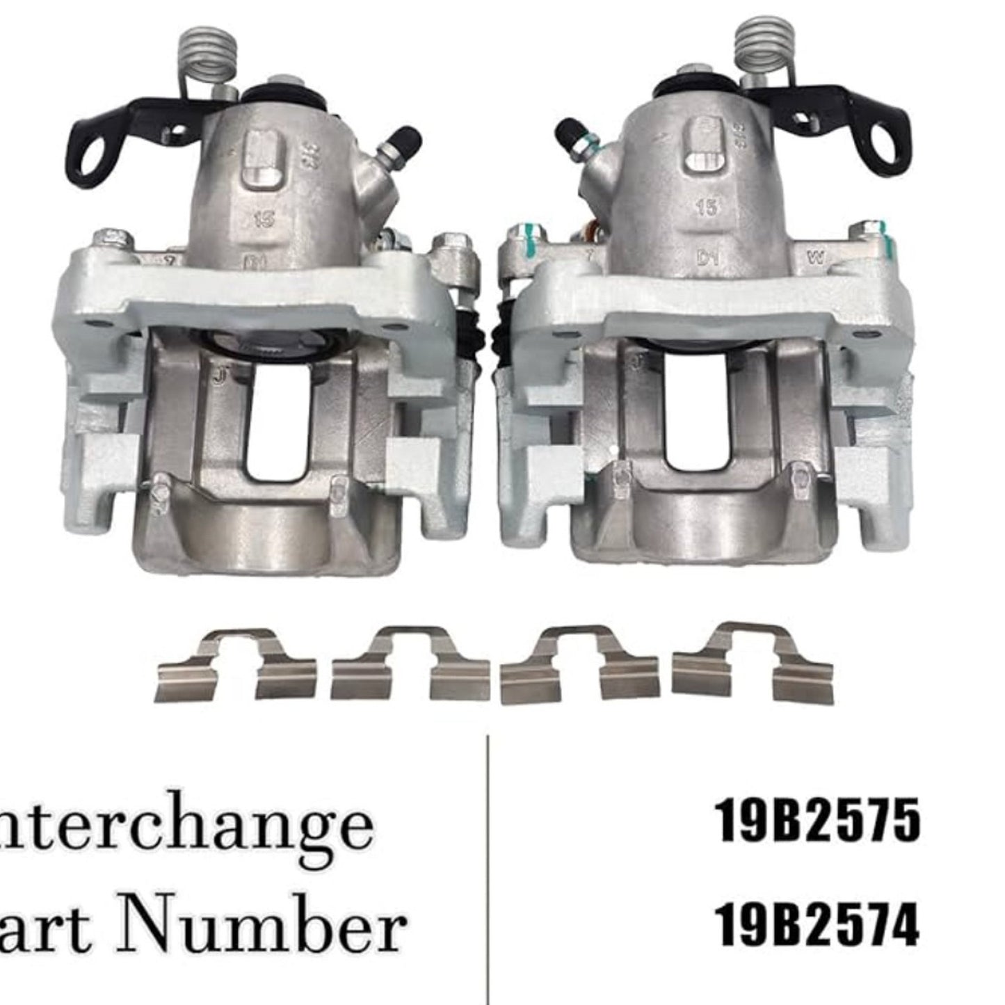 Rear Disc Brake Caliper Assembly Fit Jetta 2000-2005 1.8L 1.9L 2.0L, TT Quattro 2000-2006, Pair Set of 2 Rear Driver and Passenger Side