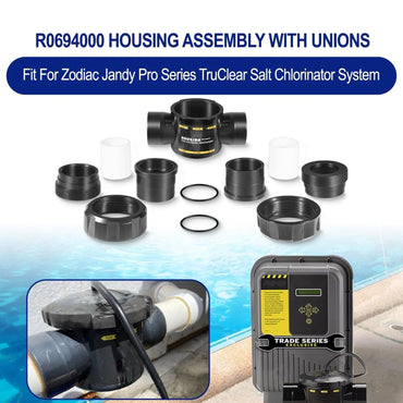 R0694000 Housing Assembly with Unions O-Ring Replacement Kit for Zodiac *NOTE*