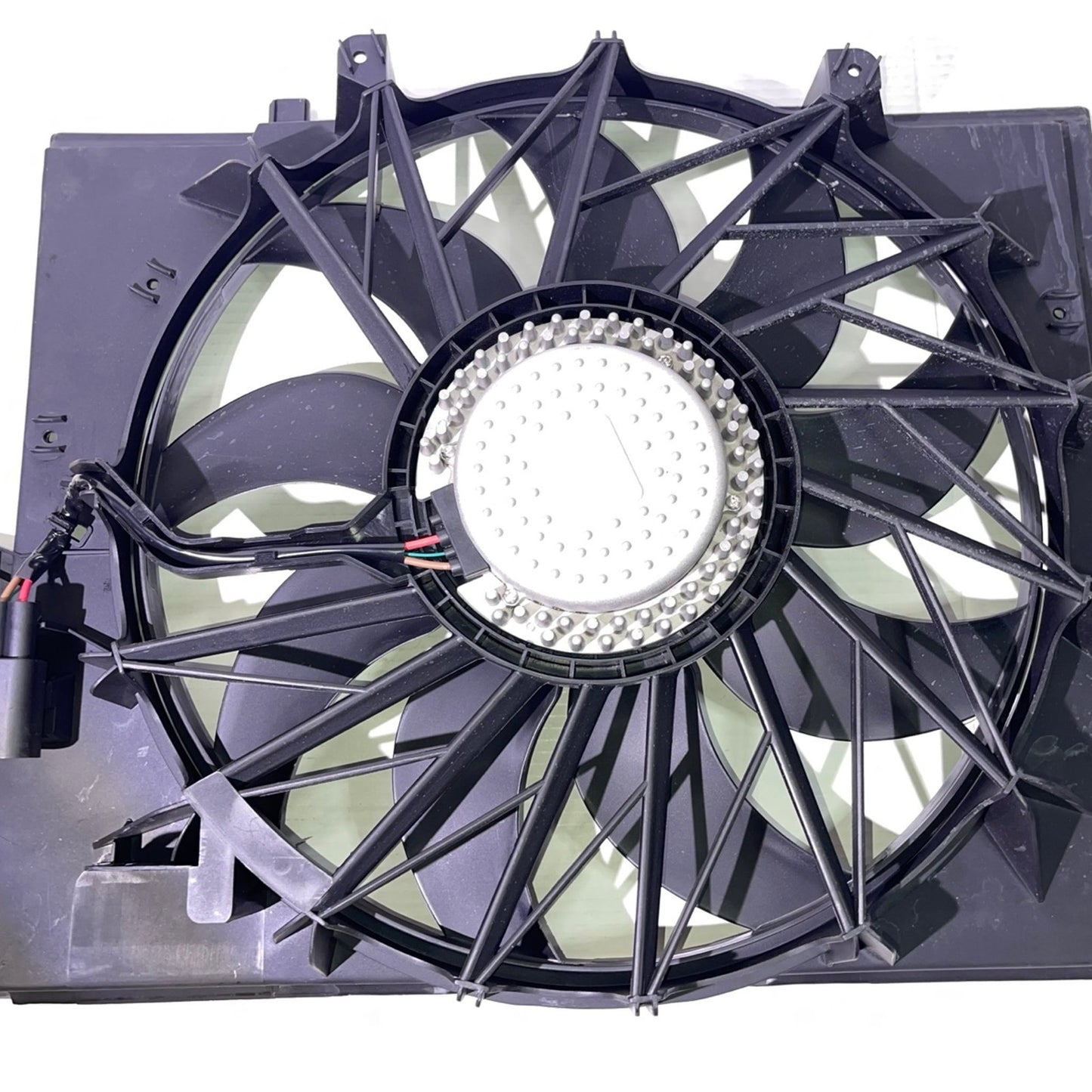 Engine Cooling Fan Assembly, Cooling Radiator Fan Replacement For BMW E60 525 530 545 645 E65 750, Replace 17427543282 17427514181