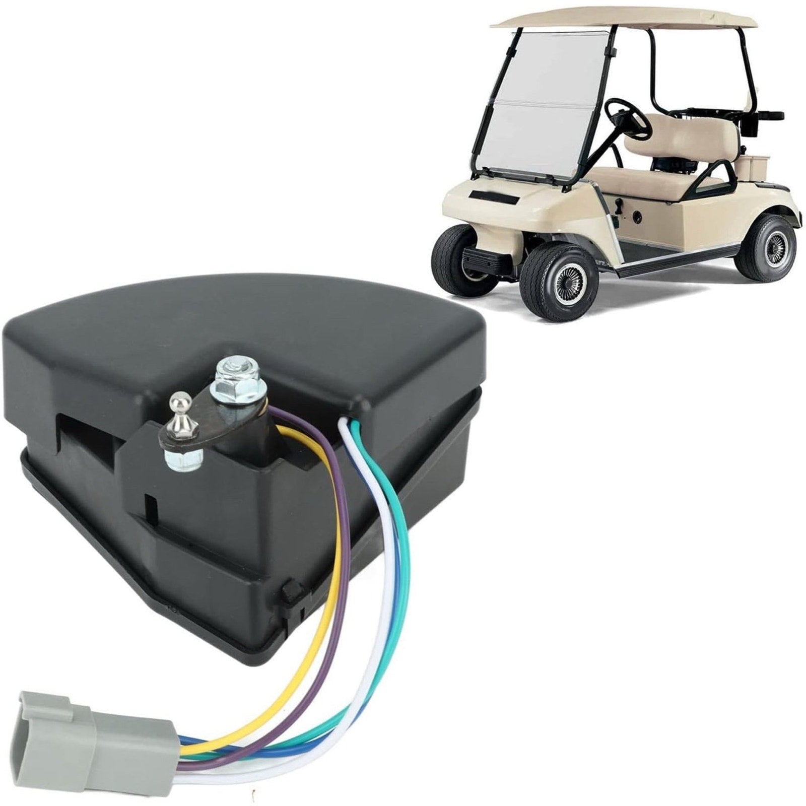 5Pin ss Cart V Glide Wiper Switch Assembly, 101932003, Black, Push Button, Hinge Lever, Manual, Replacement for Car DS 48 Volt G E 1998 to 1999