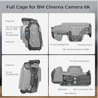 SmallRig Camera Cage Basic Kit BMCC Camera 6K Full Cage Blackmagic Design Cinema