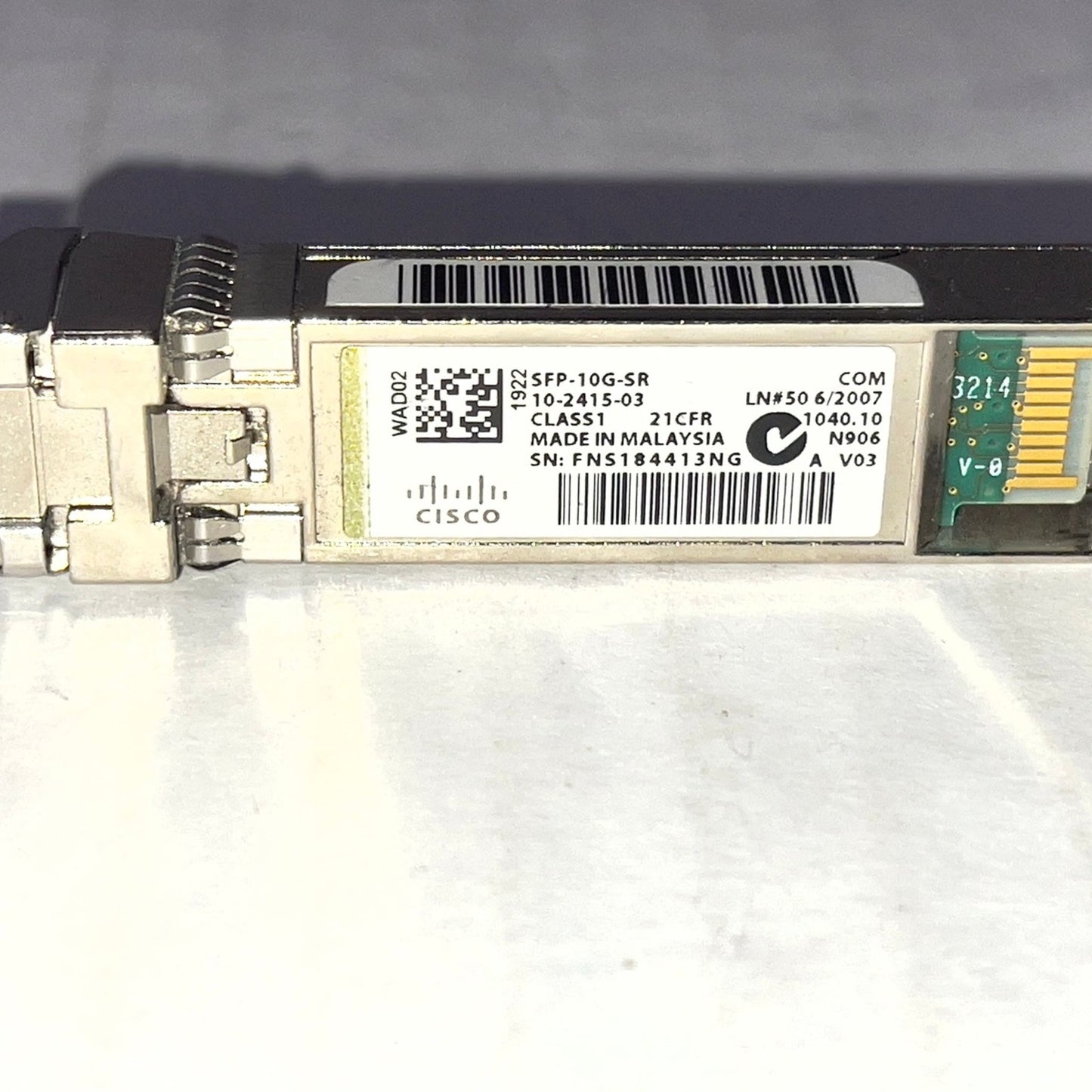 Cisco SFP‑10G‑SR 10GBASE‑SR SFP+ Transceiver Module
