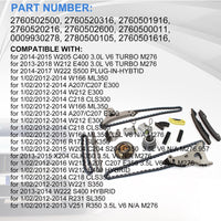Engine Timing Chain Kit with Gear Tensioners Guide Rails for Mercedes E350 GL450 E400 ML350 GLK350 M276 3.0L 3.5L V6, Replace OE 2760520100,2780520316,2760500611,2760522116