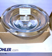 KOHLER Spun Glass Vessels Above Counter Glass Lavatory Sink-Ice New Open Box 2276-B11 17-1/2"