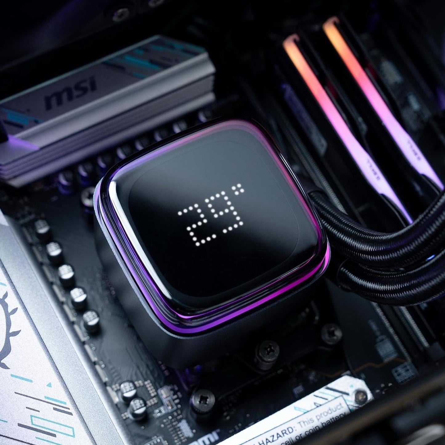 Iota L36 BK AIO CPU Cooler Liquid 360mm Temp Digital Display,ARGB Aluminum PUMP