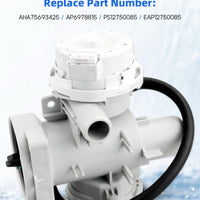 AHA75693425 Washer Drain Pump Assembly for LG Washer WM3400CW WM3600HVA Replacement for EAP12750085 AP6978815 PS12750085