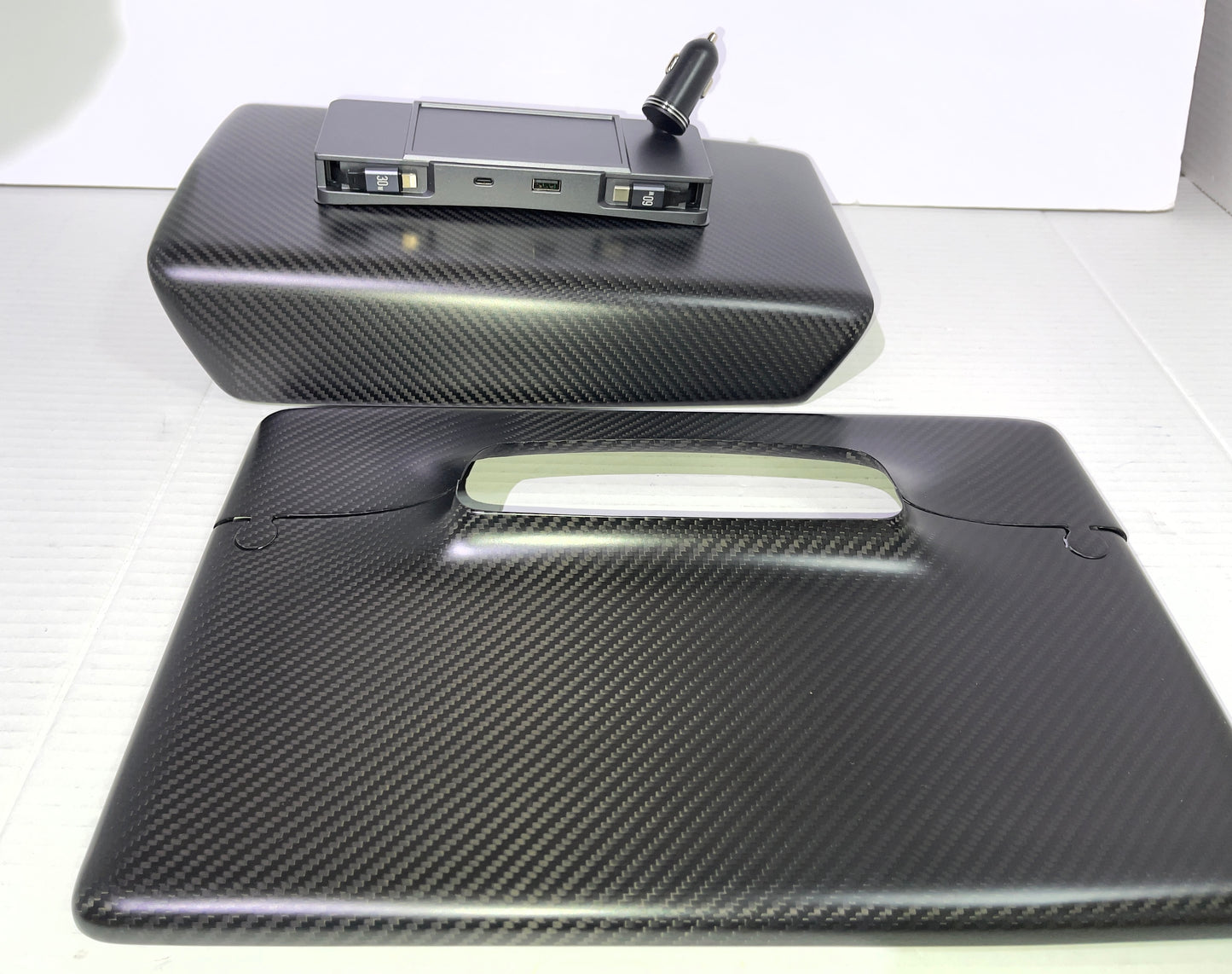 Tesla Model3 Y Car Central Control Sticker Door Window Button Column Shift Real Carbon Fiber Patch 2017-2023(Matte Carbon