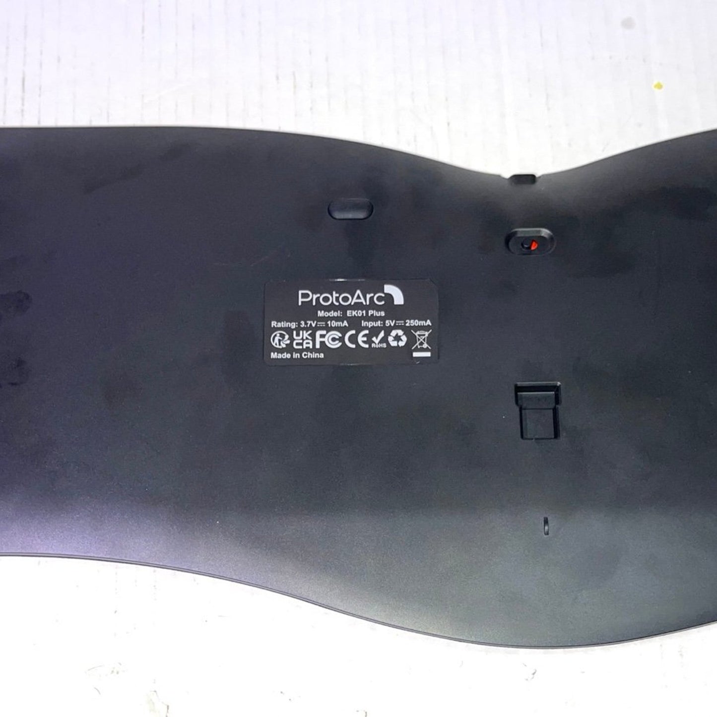 ProtoArc Backlit Bluetooth Ergonomic Keyboard, EK01 Plus Full Size Wireless Spli