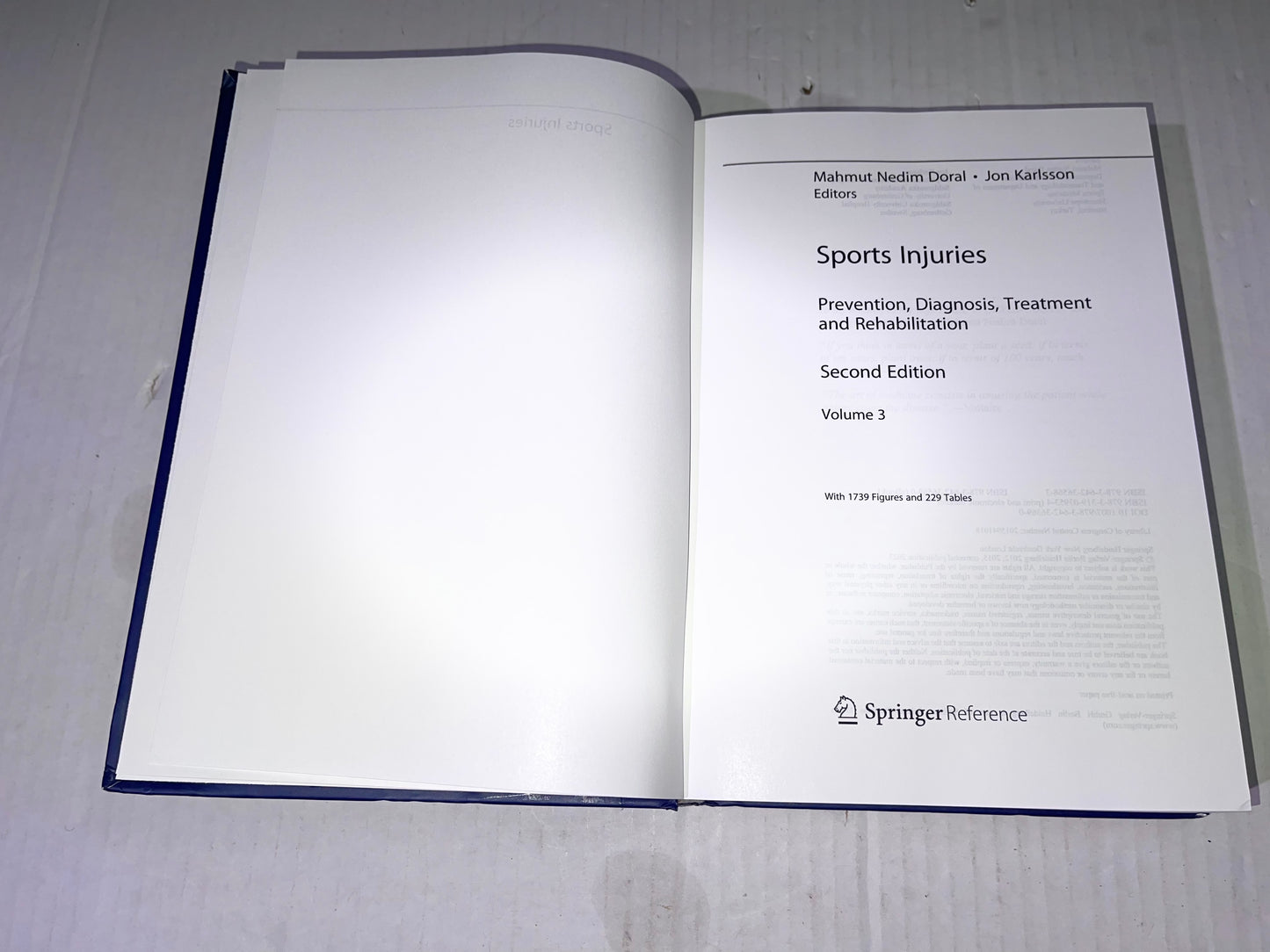 Sports Injuries Prevention, Diagnosis, Treatment & Rehabilitation
Volume 2-4 Second Edition Springer Reference VOLUME 2, 3 & 4