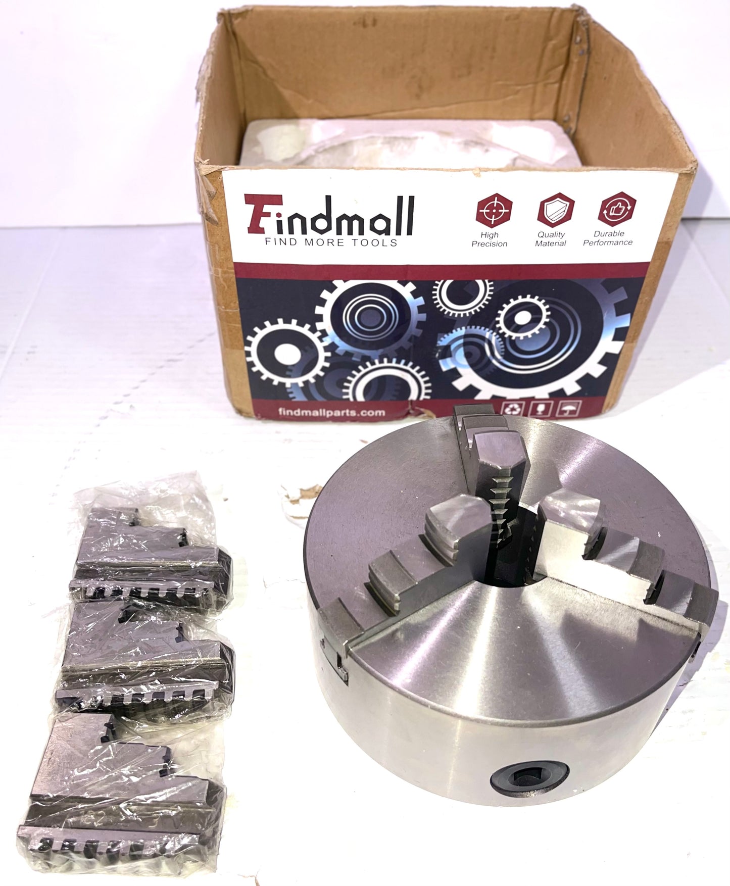 VERTEX 10" 3-Jaw Front Mount Lathe Chuck 2 Sets Of Jaws 10" Chuck Size 3800-5824