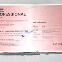 5-in-1 Ceramic Curling Iron Set 3 Barrels Flat Iron & Crimper Fast Heat 2 Temps Glove & Clip