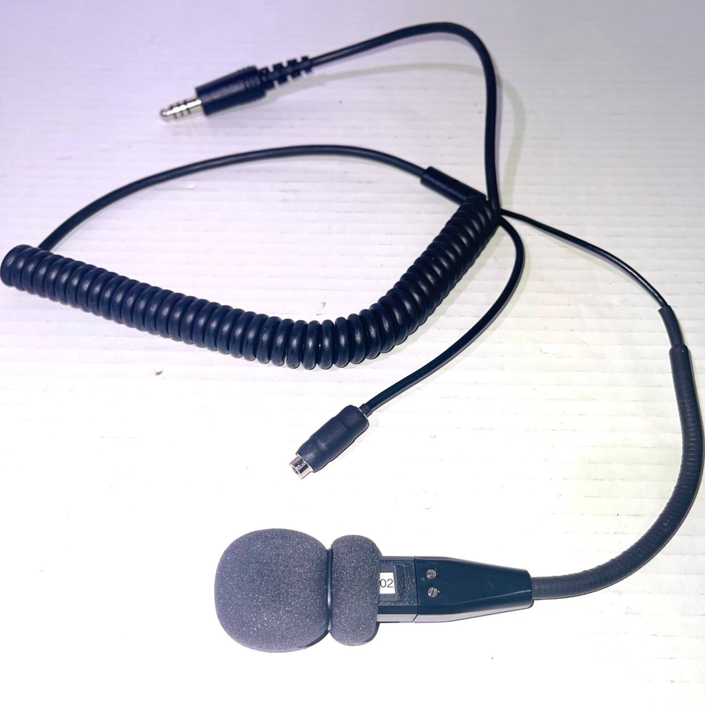 IMSA Coil Cord Helmet Kit 3.5mm Ear Buds Jack Noise Cancelling Dynamic Microphone Rugged Radios