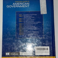MAGRUDERS AMERICAN GOVERNMENT 2016 STUDENT EDITION GRADE 12 0133306992 978013330