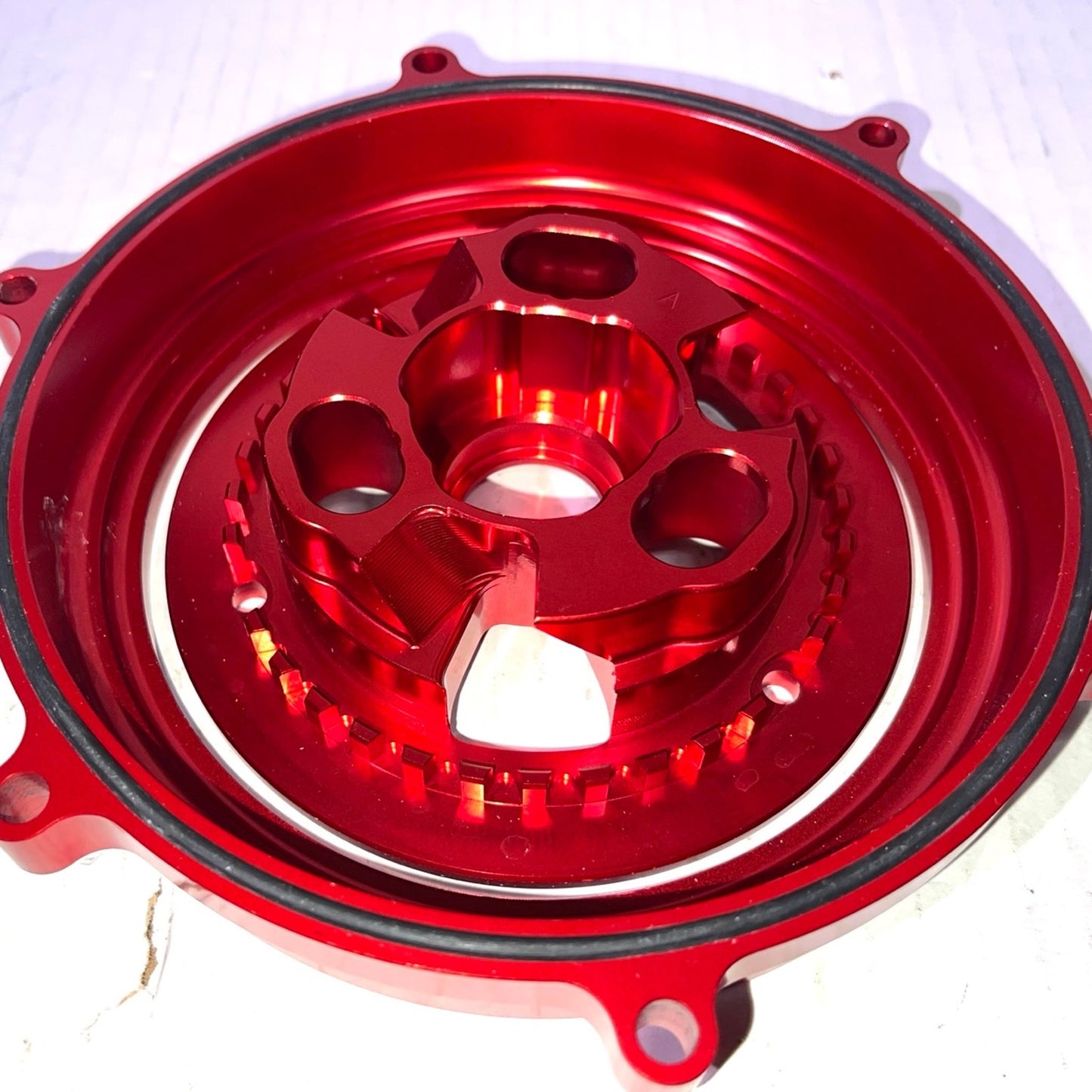 Motorcycle Clutch Cover Engine Protection Protector Cover for Panigale 959/1199/1299 V2 V4 Mo