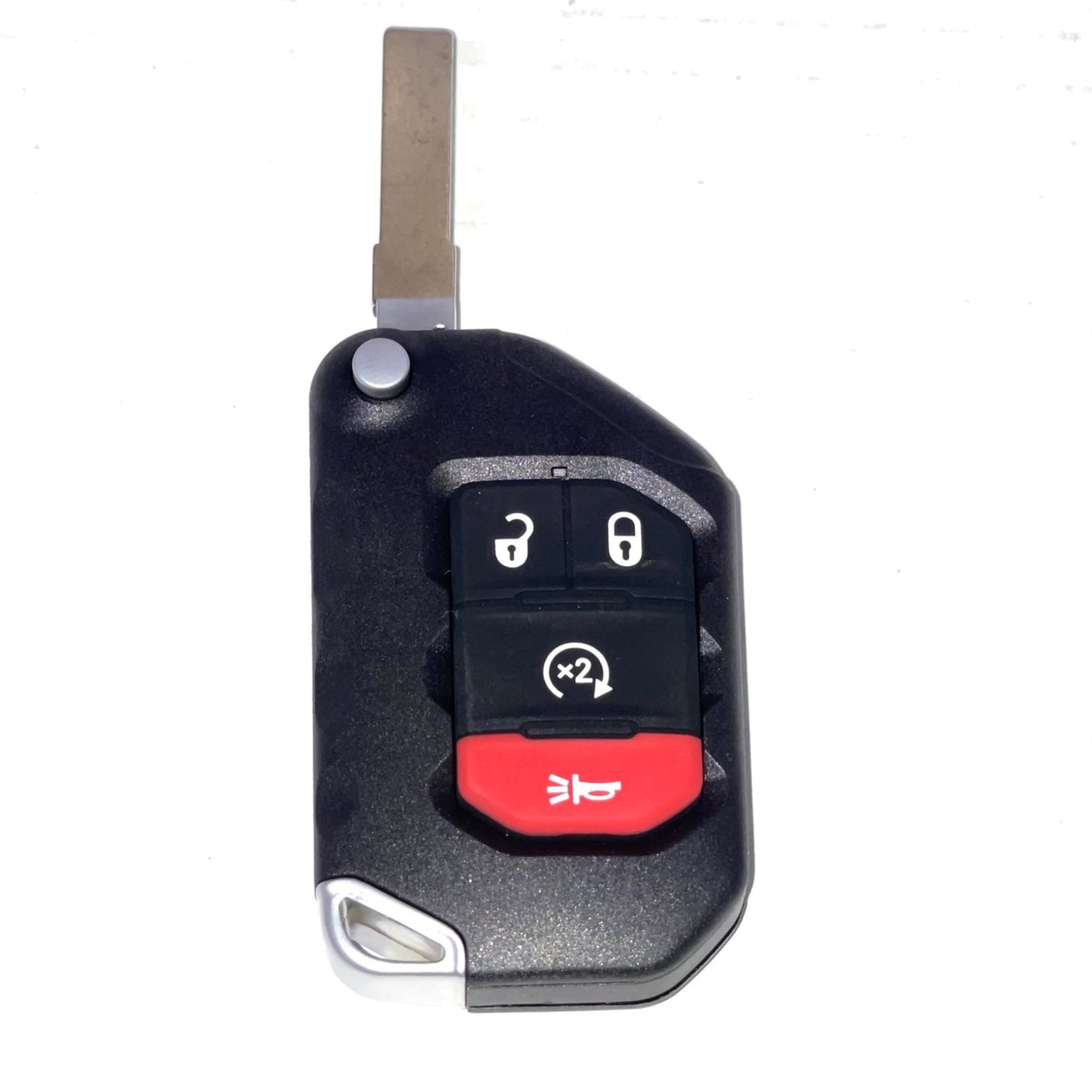 Car Chip Smart Flip Key for Jeep Gladiator Wrangler 2018 2019 2020 2021 OHT1130261 (4 Button)