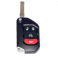 Car Chip Smart Flip Key for Jeep Gladiator Wrangler 2018 2019 2020 2021 OHT1130261 (4 Button)