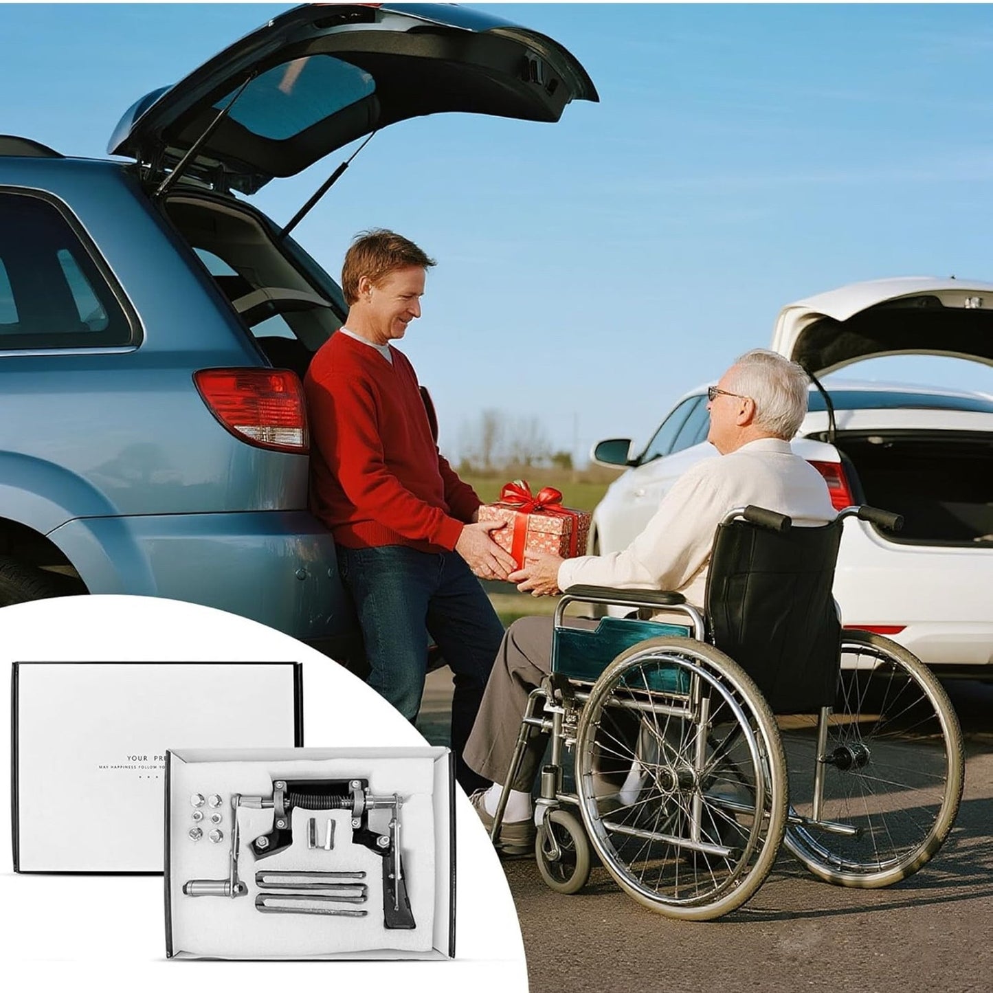 Adjustable Left Foot Accelerator Pedal for Handicap Driving - Easy Up & Switch with Right Foot - Foldable & Fits Automatic Transmission Vehicles