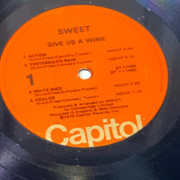 SWEET Give Us A Wink ST-11496 UK VINYL RECORD 1976 Capitol Records