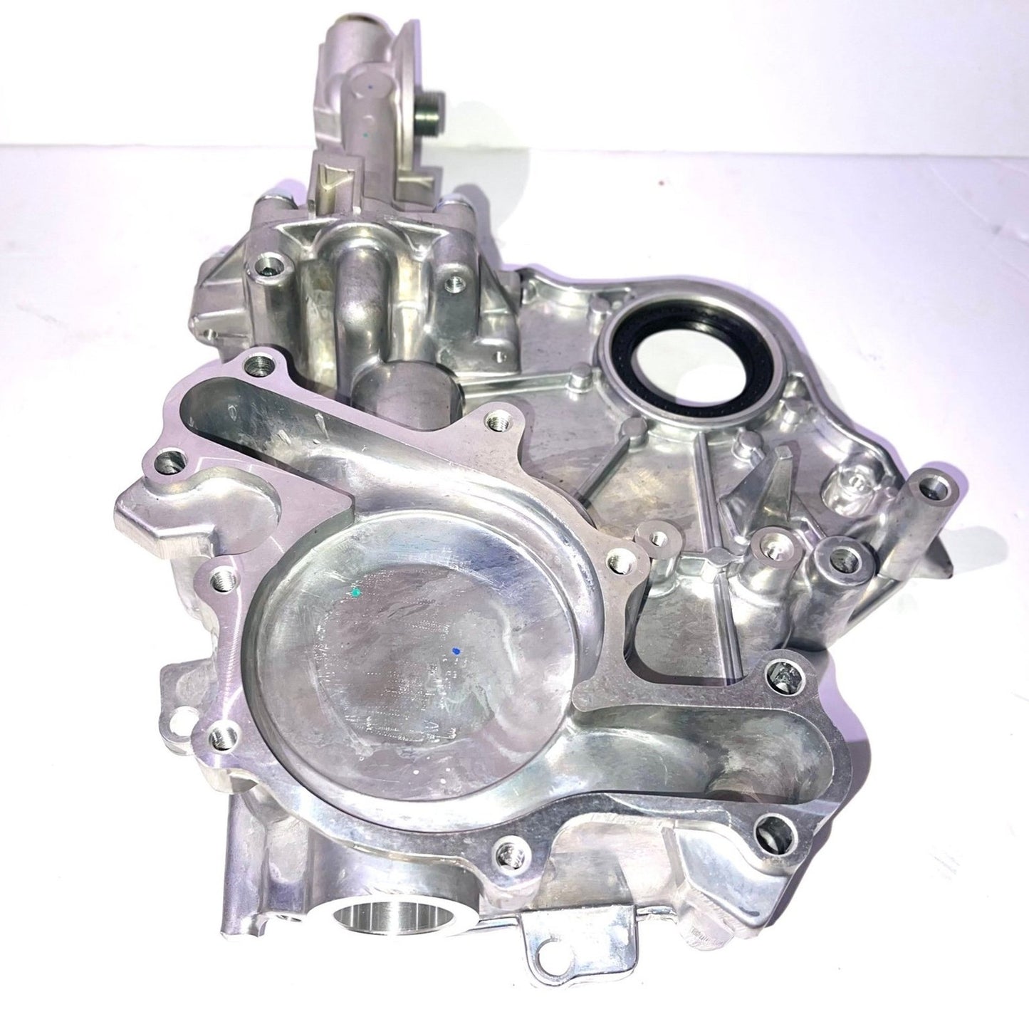 Timing Cover Oil Pump for Ford F150 Pickup Cougar Van Freestar Monterey Mustang Thunderbird Windstar Engine Timing Chain Oil Pump Cover Assembly Replacement TC232EN EQ-TC232EN