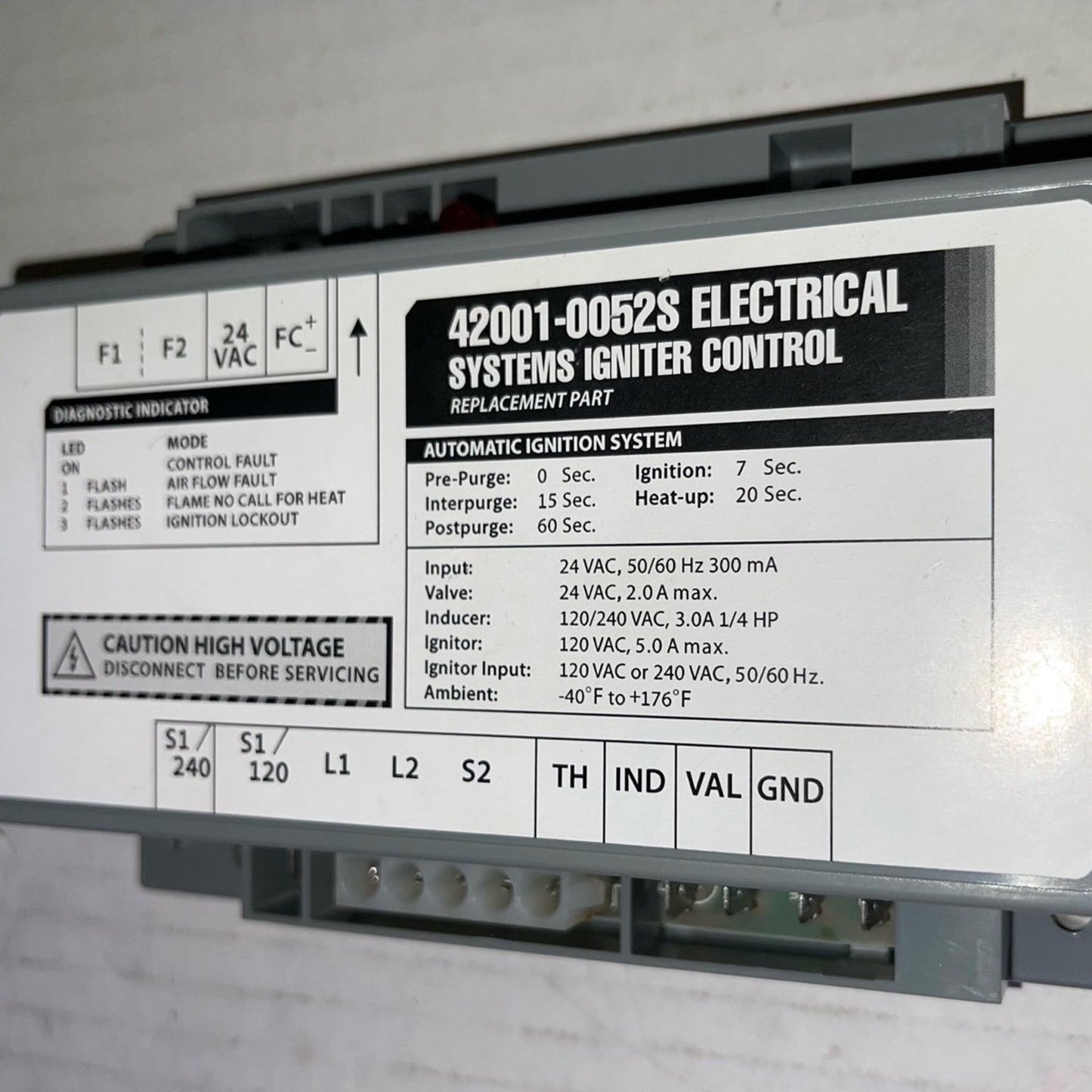 42001-0052S Igniter Control Module Replacement Parts Kit Fit for MasterTemp & Sta-Rite Max-E-Therm Swimming Pool and Spa Heater Electrical Systems