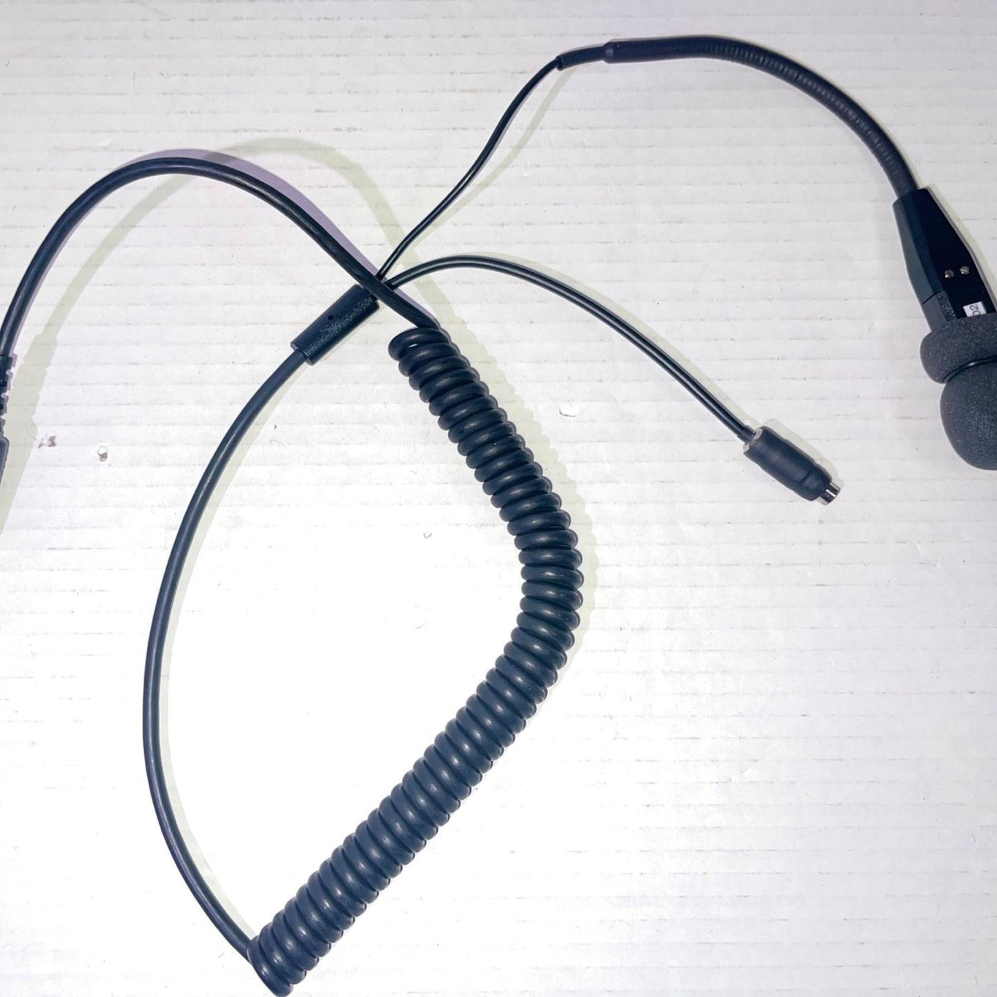 IMSA Coil Cord Helmet Kit 3.5mm Ear Buds Jack Noise Cancelling Dynamic Microphone Rugged Radios