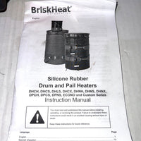 BriskHeat Drum Pail Heater Silicone Heating Blanket Controller SRL12241PADJB, 50-425F, 12x24 Size, 120 Volt, 720 Watt