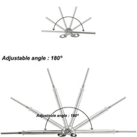 Cable Railing Hardware, 10Pairs Railing Kit, for 1/8 System, Adjustable Angle, T316 Marine Grade