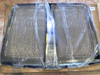 Bumper Grille for 2010-2024 Kenworth T680 Radiator Grill w/Bug Screen Silvery Plastic + Aluminium Replacement for L296155100 L456064110