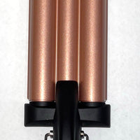 5-in-1 Ceramic Curling Iron Set 3 Barrels Flat Iron & Crimper Fast Heat 2 Temps Glove & Clip