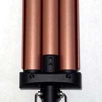 5-in-1 Ceramic Curling Iron Set 3 Barrels Flat Iron & Crimper Fast Heat 2 Temps Glove & Clip