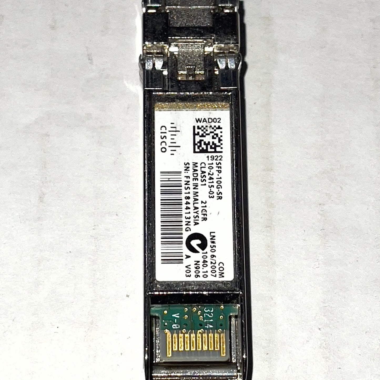 Cisco SFP‑10G‑SR 10GBASE‑SR SFP+ Transceiver Module